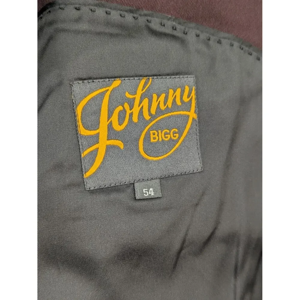 Johnny Bigg Jacket Mens 54 Maroon Sports Blazer NEW